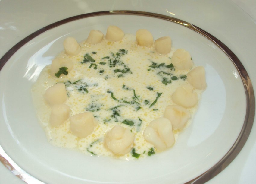Морской гребешок жареный