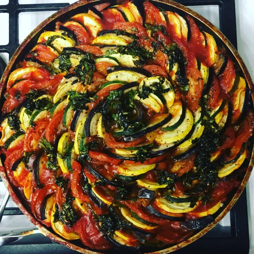 Рататуй (баклажаны, кабачки, томаты, болгарский перец, цукини) 150гр.