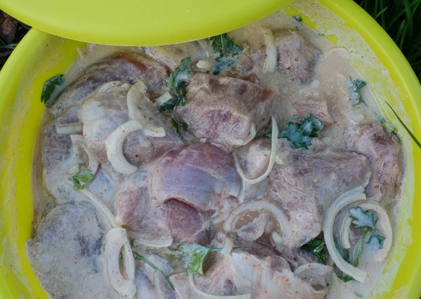 Кефирный маринад для шашлыка из свинины