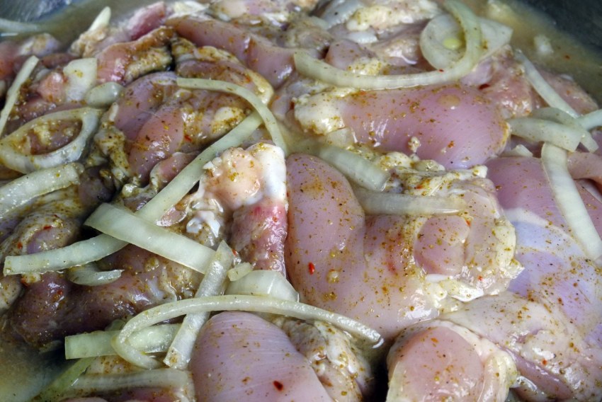 Замариновать курицу для шашлыка