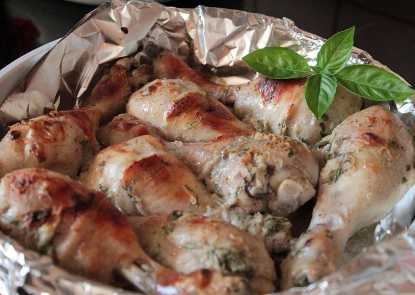 Курица в маринаде по-гречески