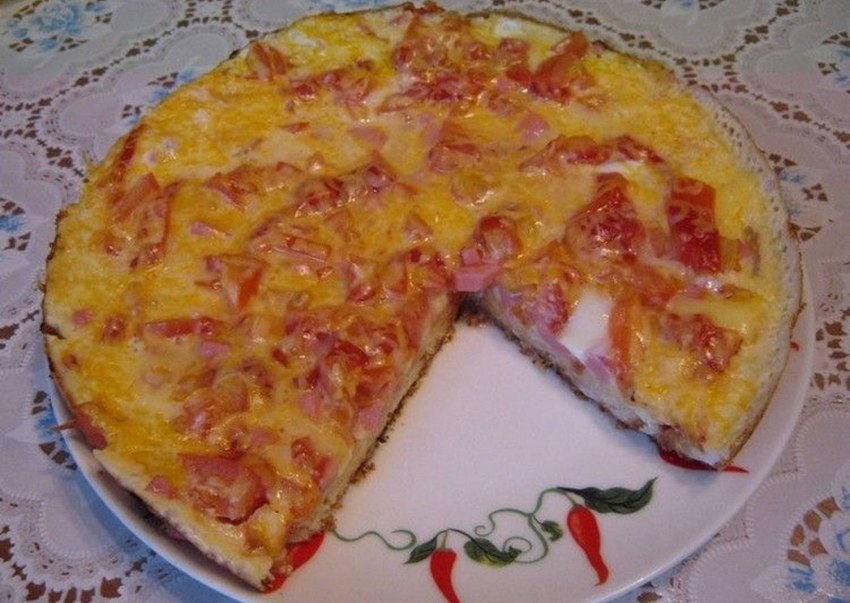 Пицца на батоне