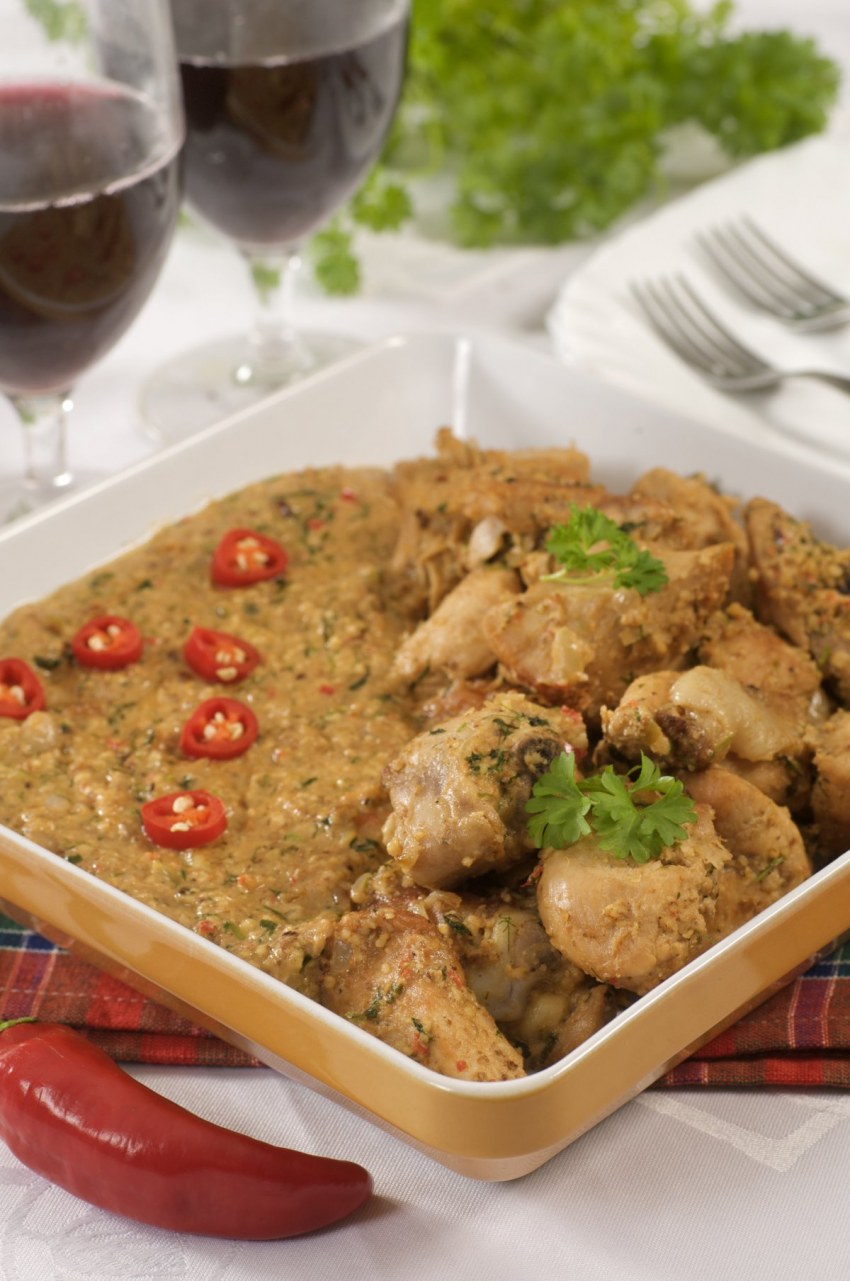 Грузинская кухня курица сациви
