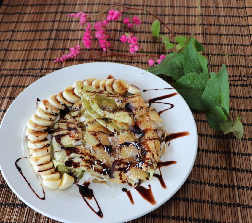 Банановые блинчики с рисовой мукой
