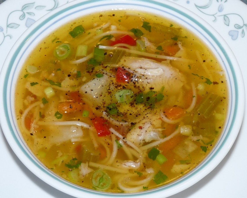 Вкусный суп из курицы