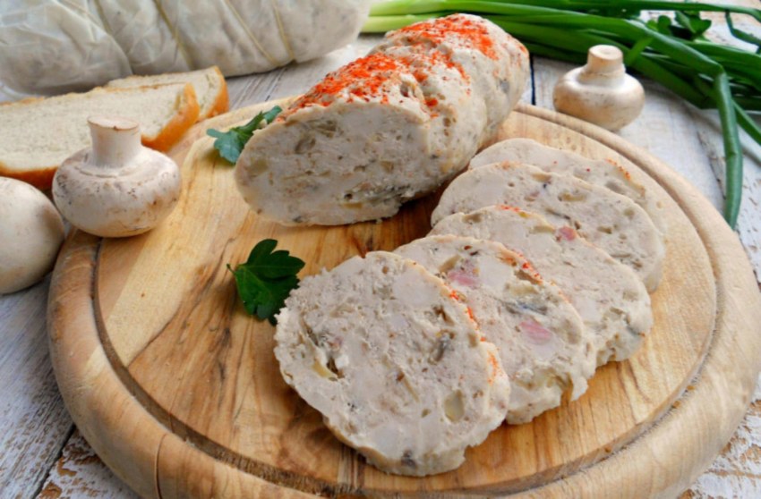 Домашняя куриная колбаса