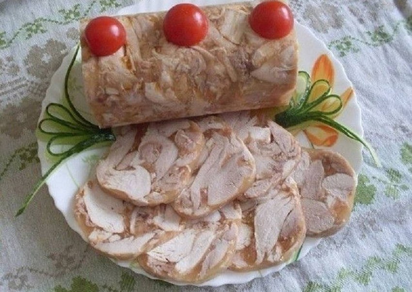 Домашняя ветчина из курицы