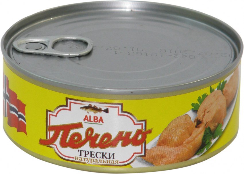 Печень минтая салат