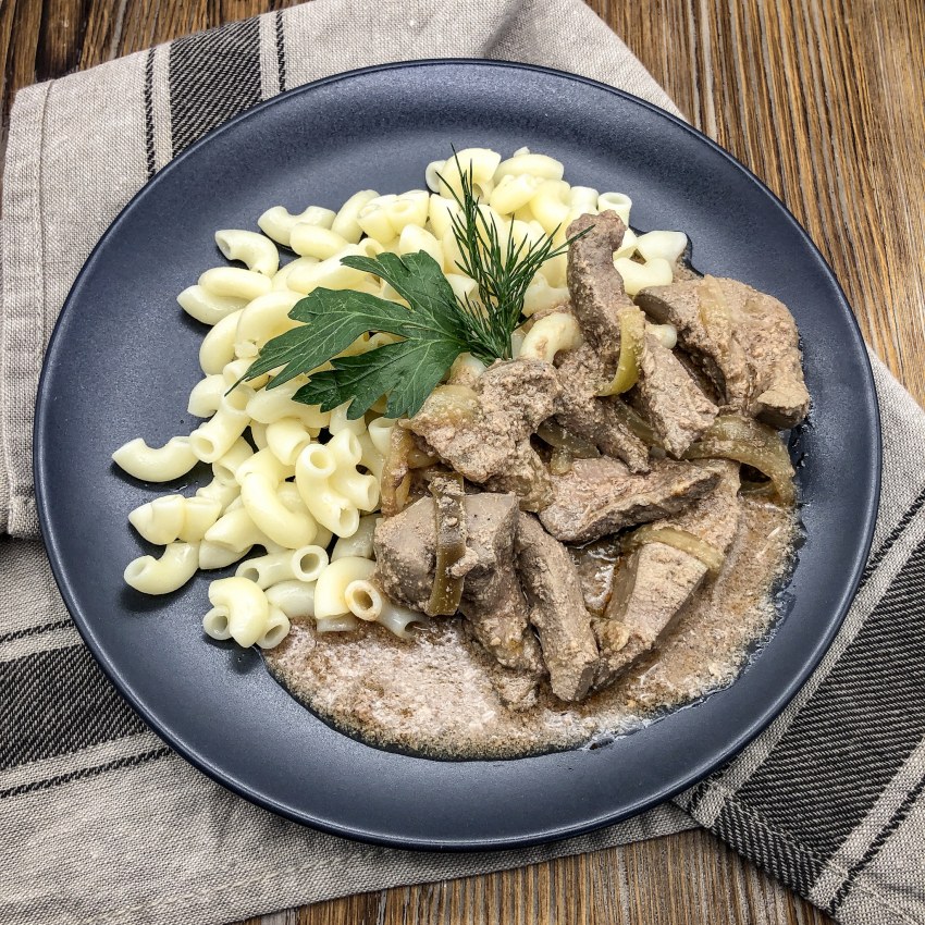 Beef Stroganoff с пюре