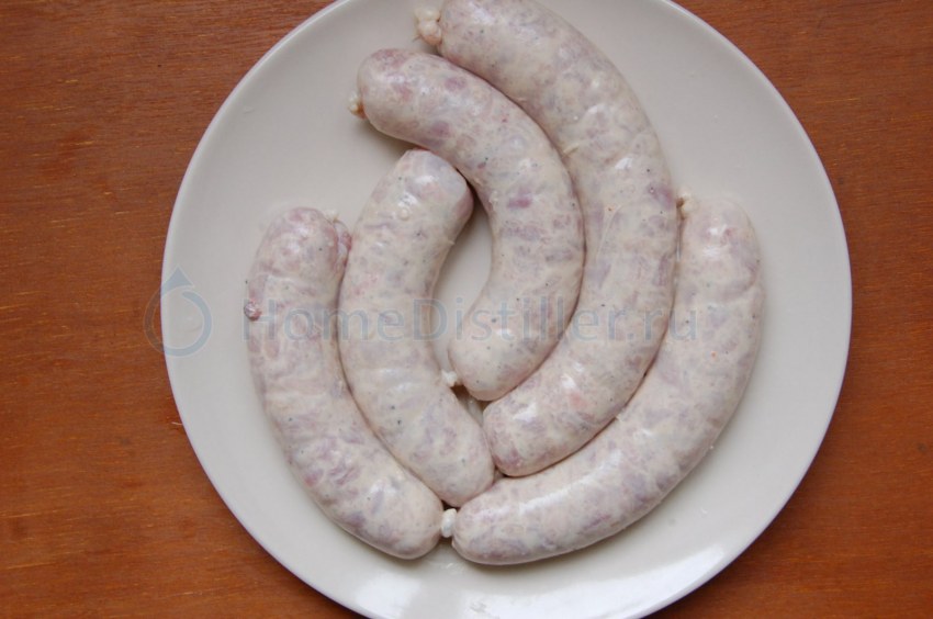 Домашние куриные колбаски
