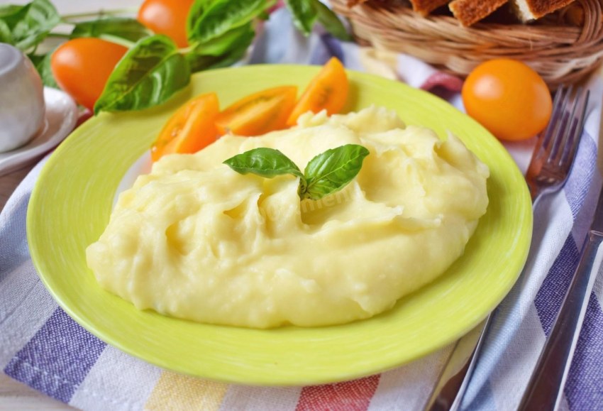 Картошка пюре с наггетсами