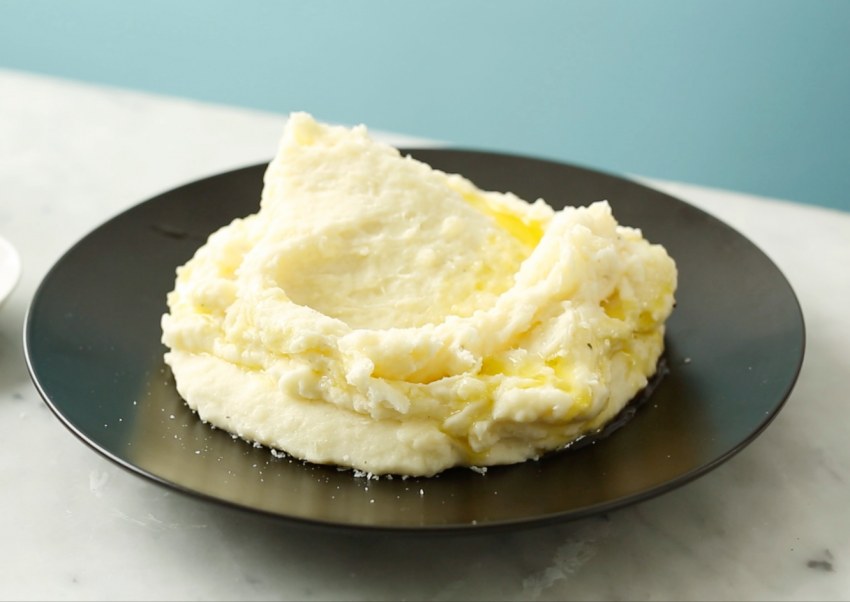 Картофельное пюре с начинкой