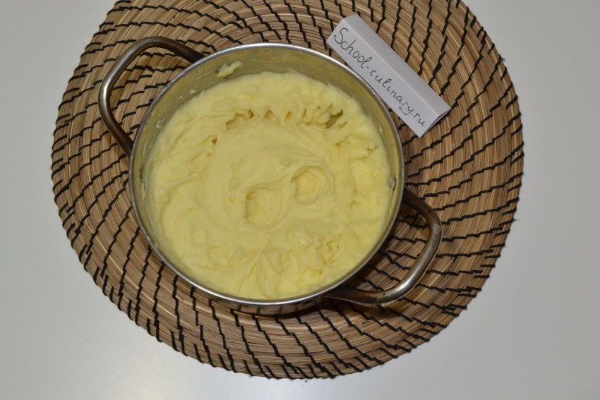 Пюре картофельное с молоком и маслом