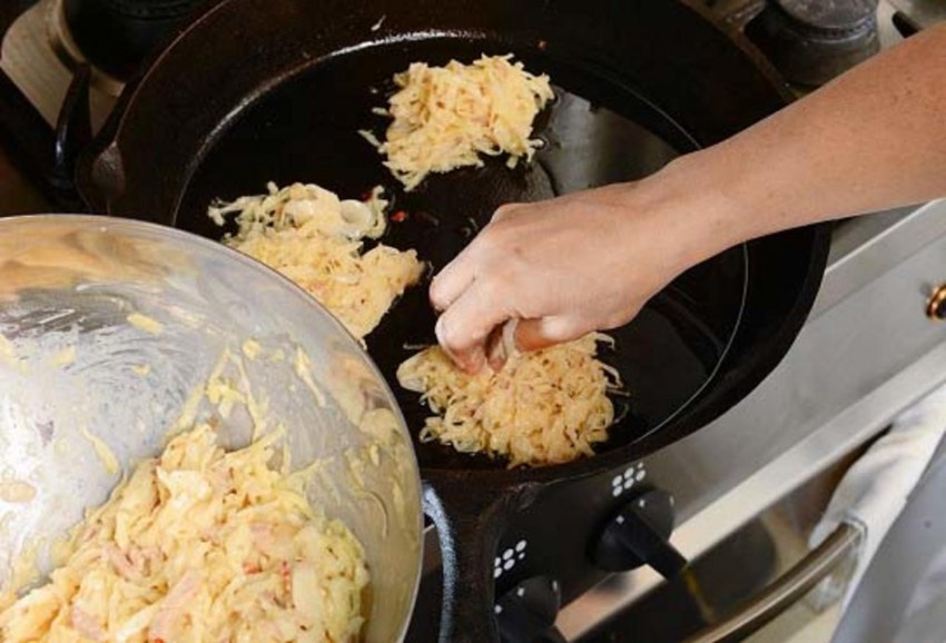 Драники из капусты белокочанной