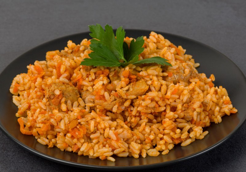 Плов с куриной грудкой