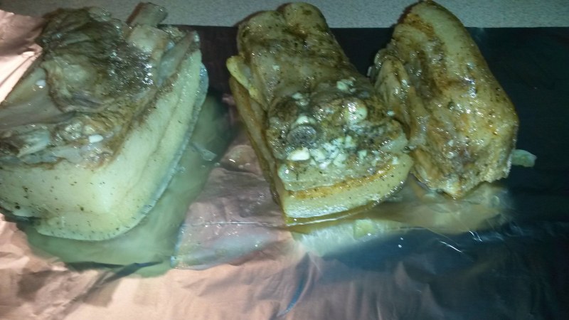 Вкусное вареное сало