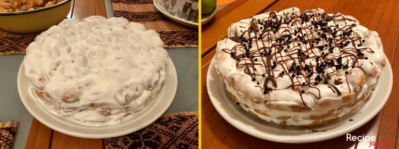 Торт дамские пальчики поленница