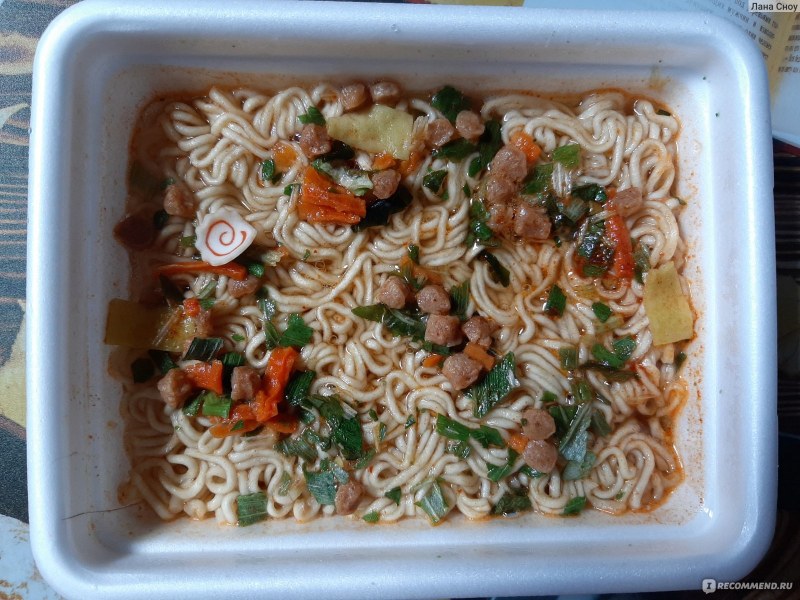 Доширак с тушенкой
