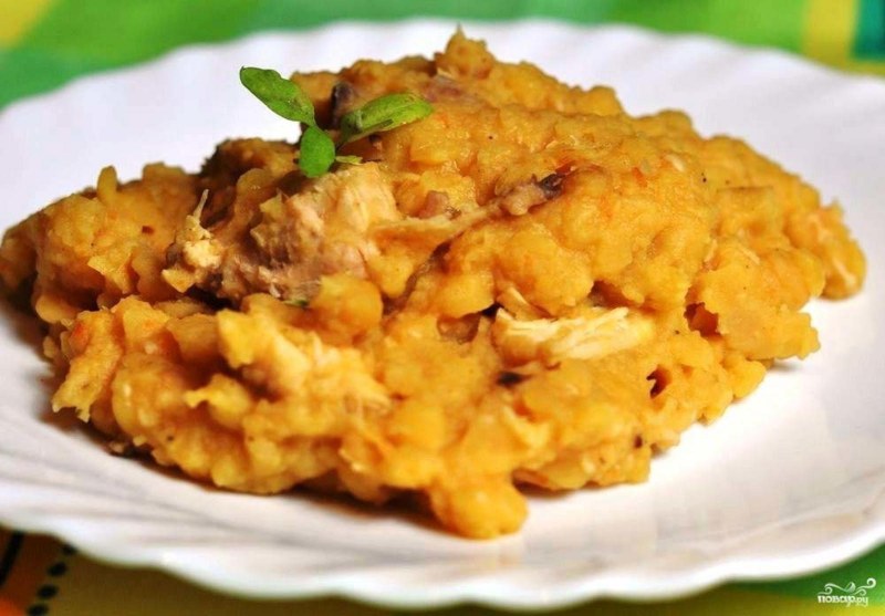 Гороховая каша с мясом