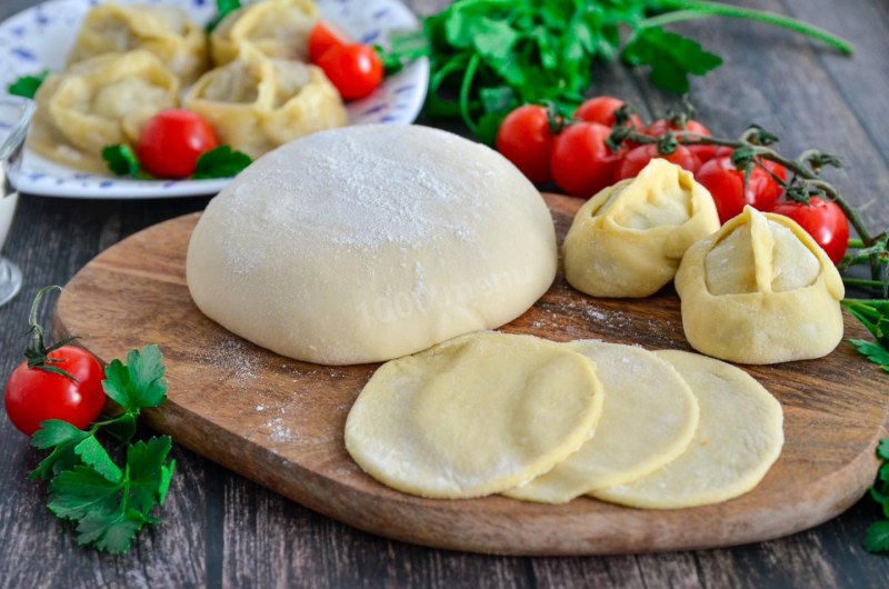 Манты с тыквой и мясом