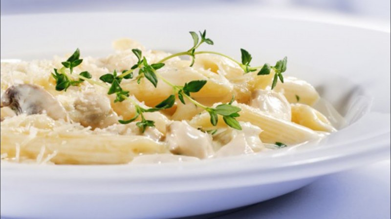 Сливочная паста с куриным филе