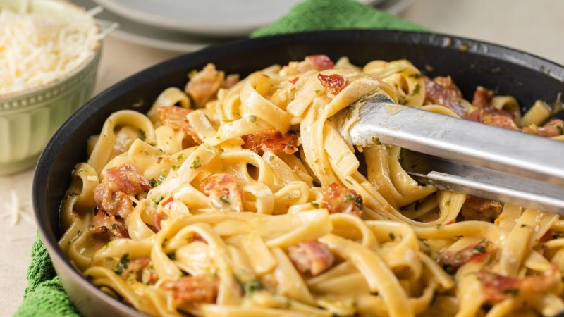 Карбонара с куриной грудкой