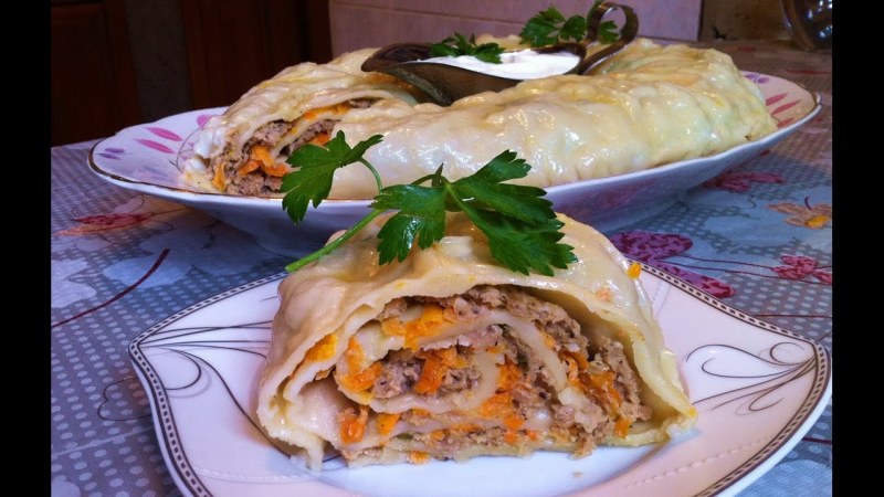 Манты с мясом и картошкой