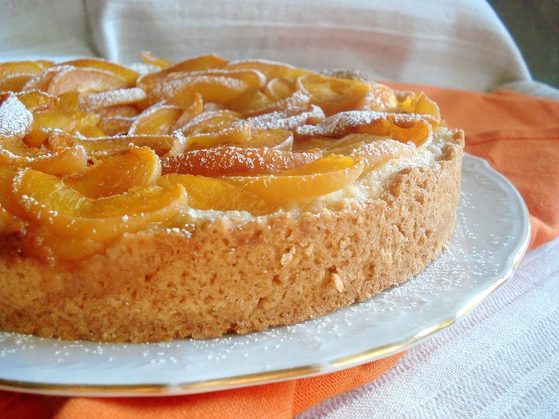 Цветаевский пирог с персиками