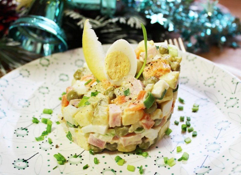 Салат с картошкой и майонезом