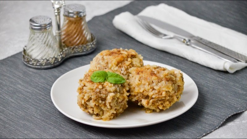 Блюдо Ёжики с рисом