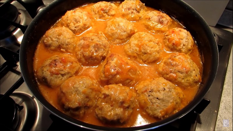Ёжики из фарша с рисом
