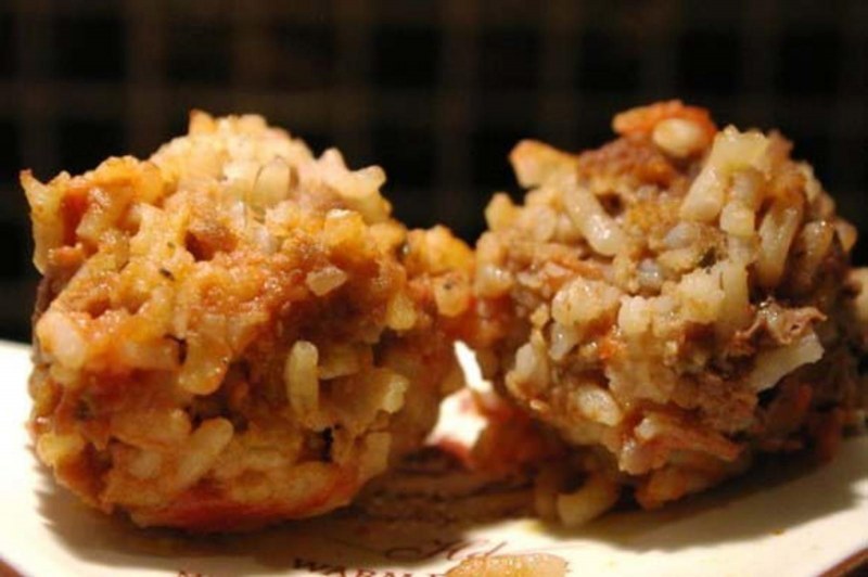 Мясные Ёжики с рисом