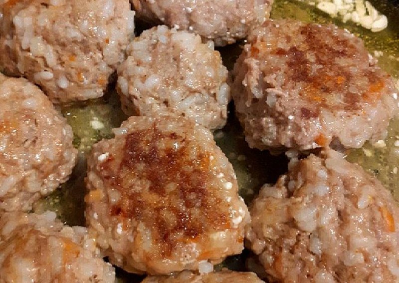 Мясные Ёжики с рисом