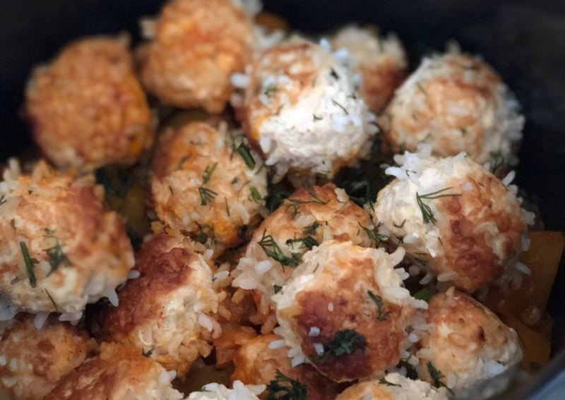 Мясные Ёжики с рисом