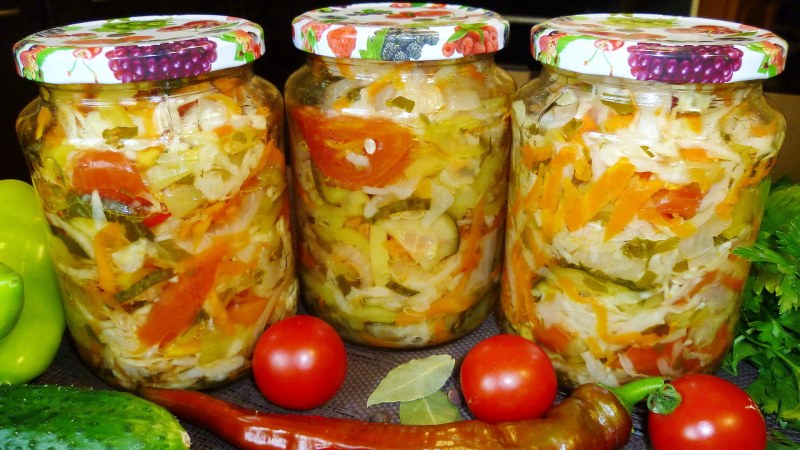 Овощное ассорти маринад
