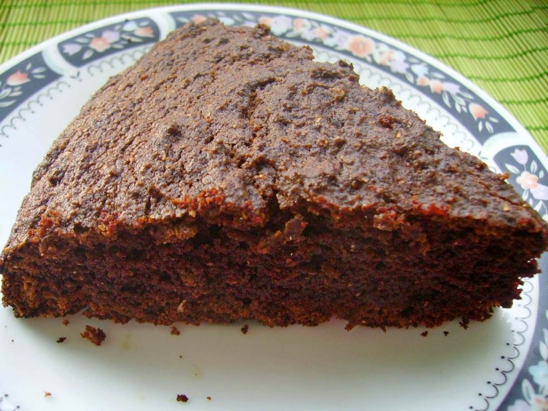 Манник на кефире с какао