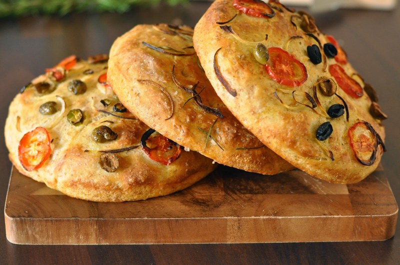 Фокачча арт с овощами
