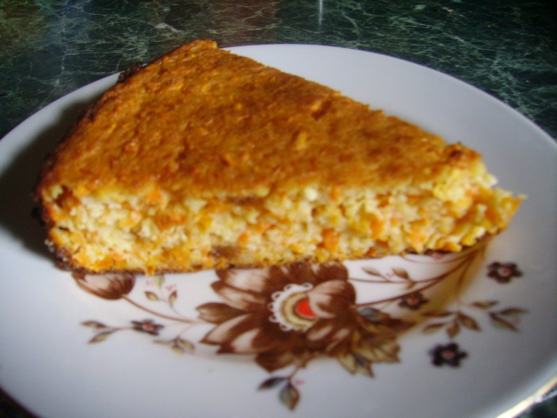 Манно морковная запеканка