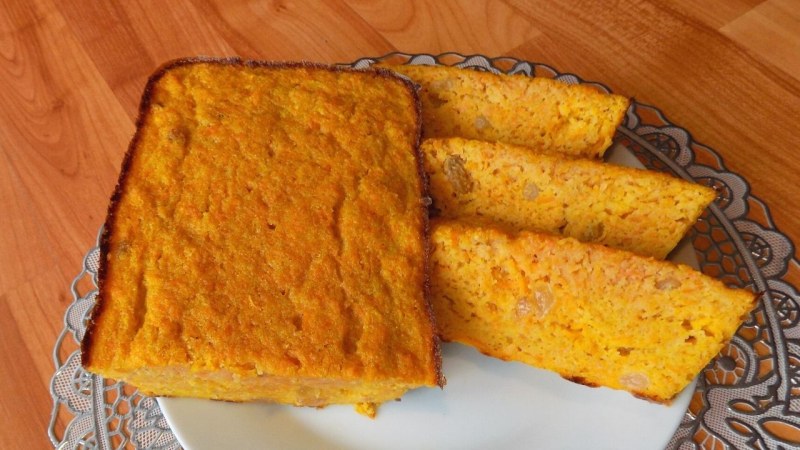 Морковный пирог с рикоттой