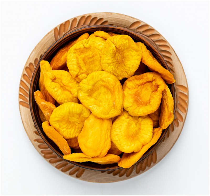Персик сушеный кусочки