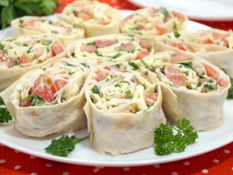 Лаваш с творогом