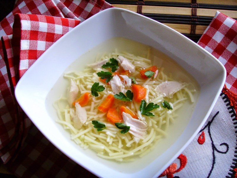 Суп прозрачный из курицы