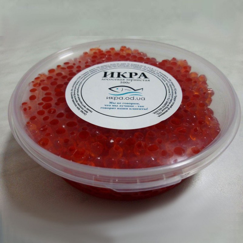 Красная икра в морозилке