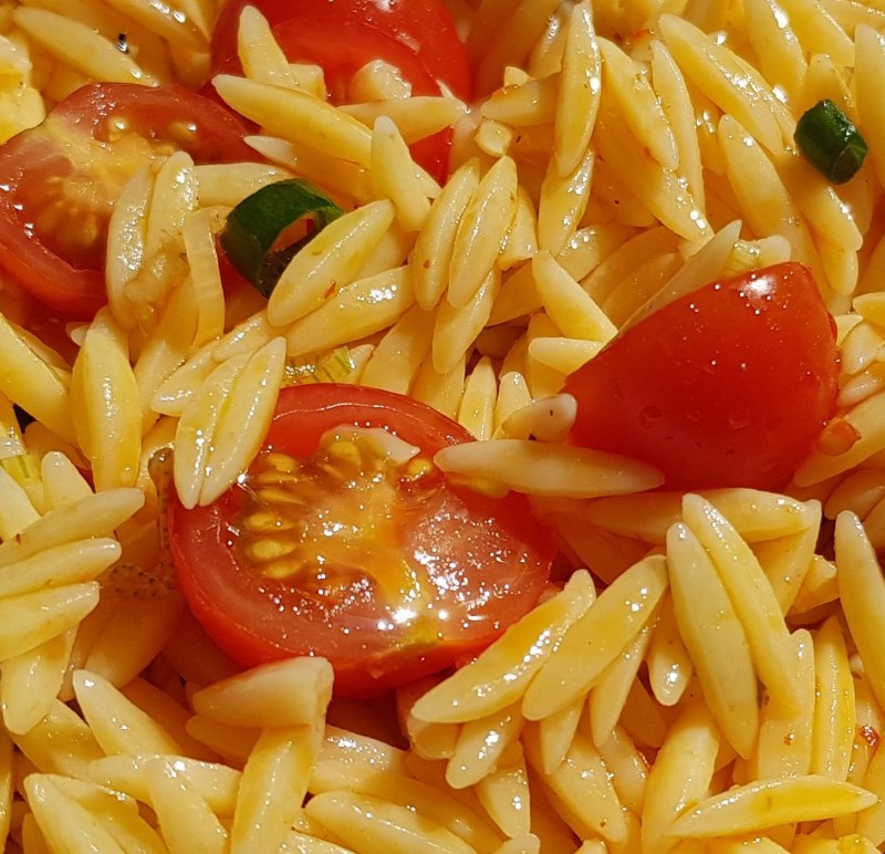 Орзо с морепродуктами блюда