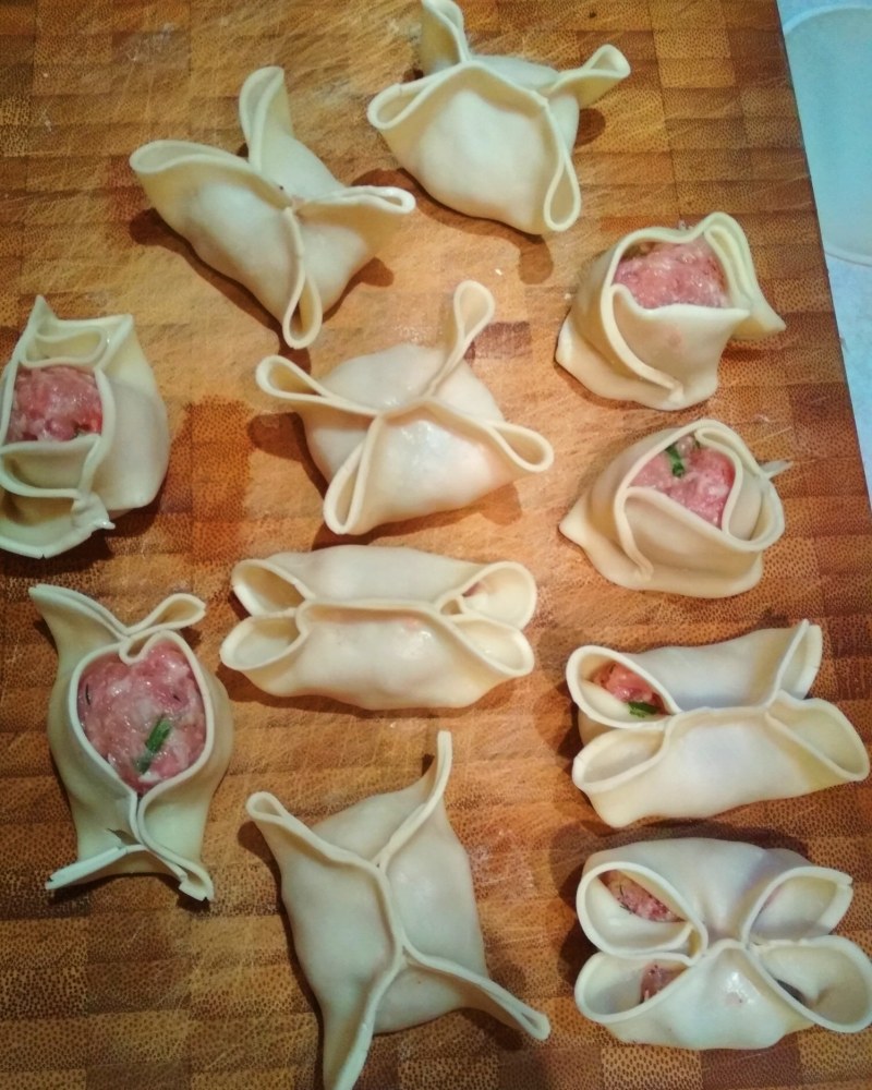 Манты лепка
