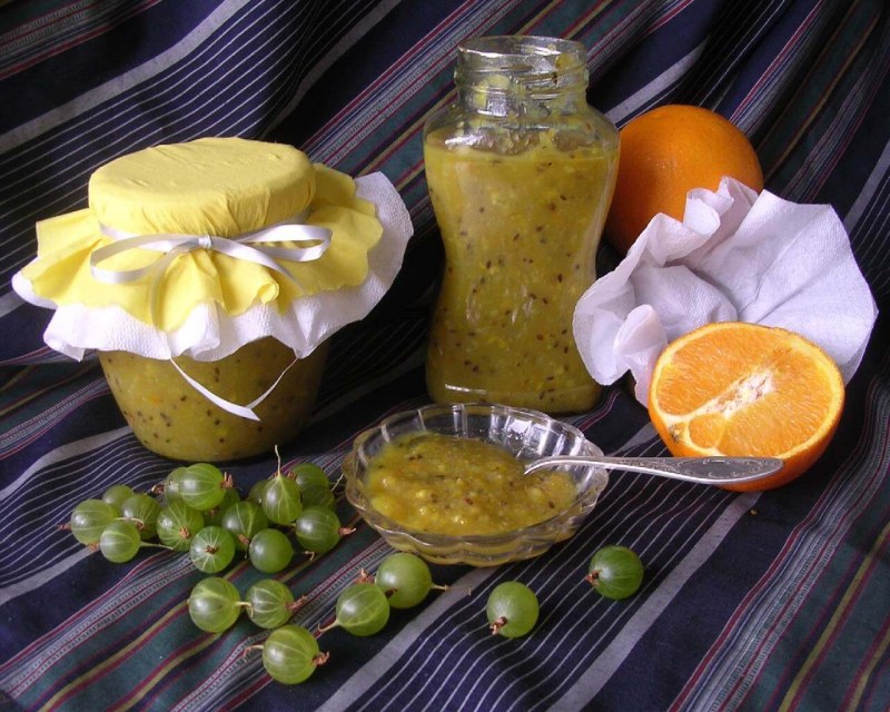 Варенье из крыжовника с киви