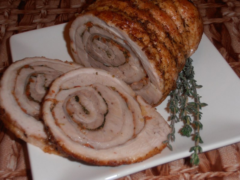 Мясной рулет из брюшины