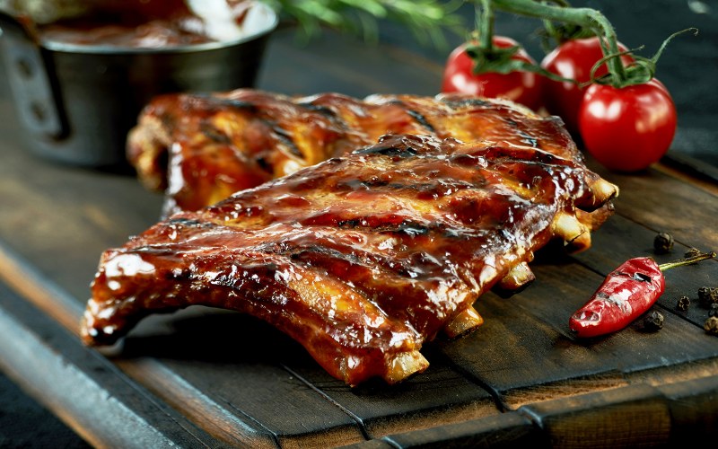 Свиные ребрышки BBQ