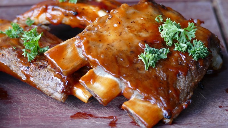 Свиные ребрышки BBQ