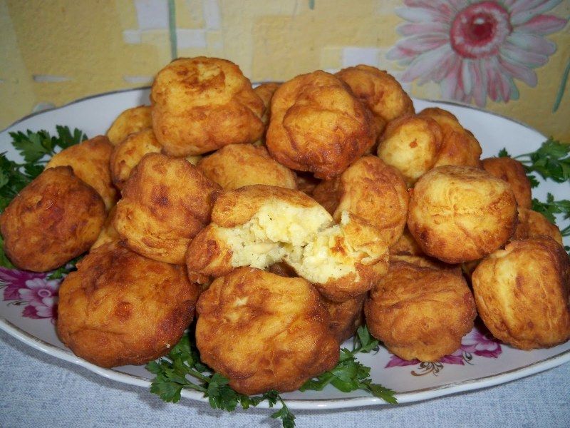 Клецки картофельные с мясом
